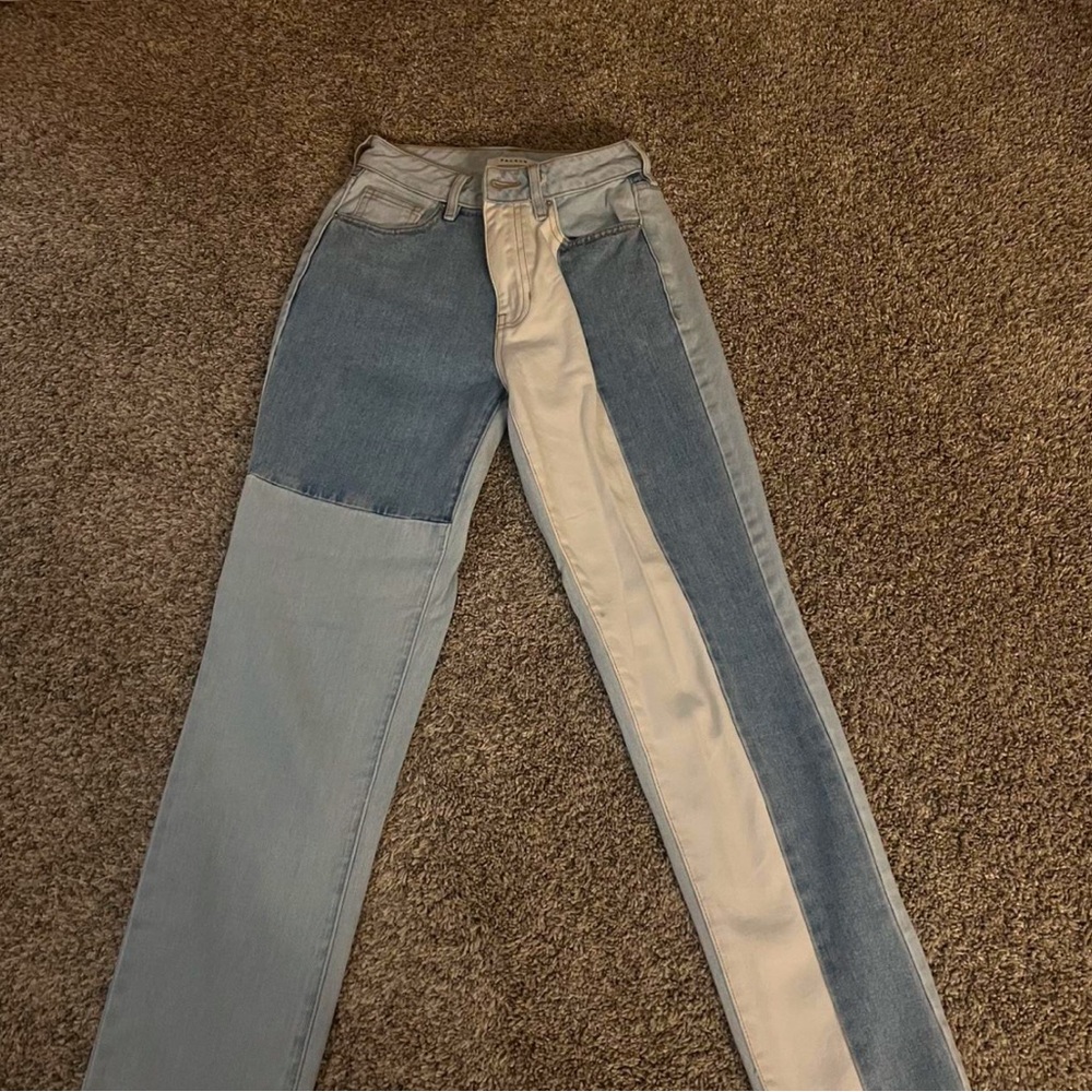 pacsun light wash high waisted jeans